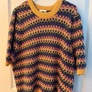 Colorful Patterned Women's Sweater Shirt